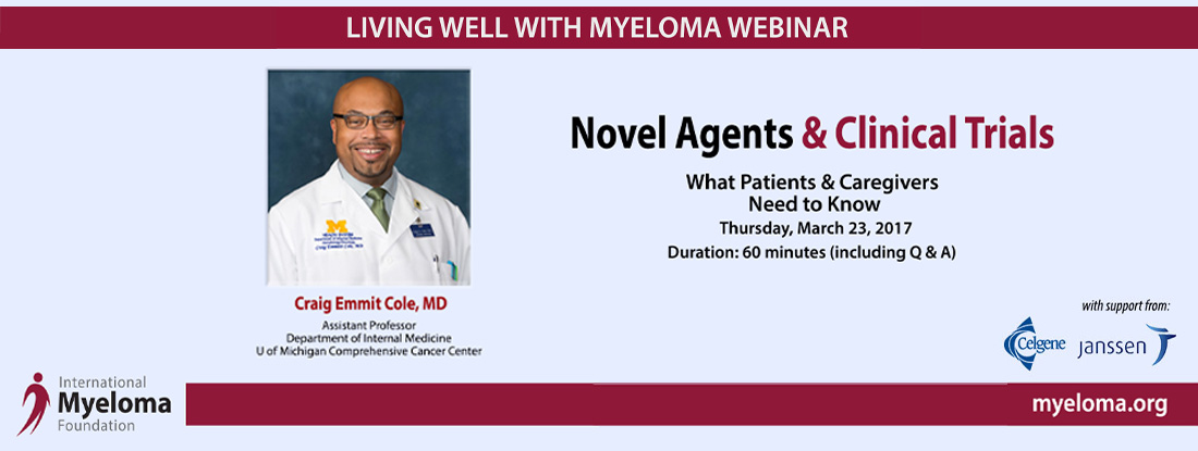 Dr. Craig Cole Novel Agents and Clinical Trials