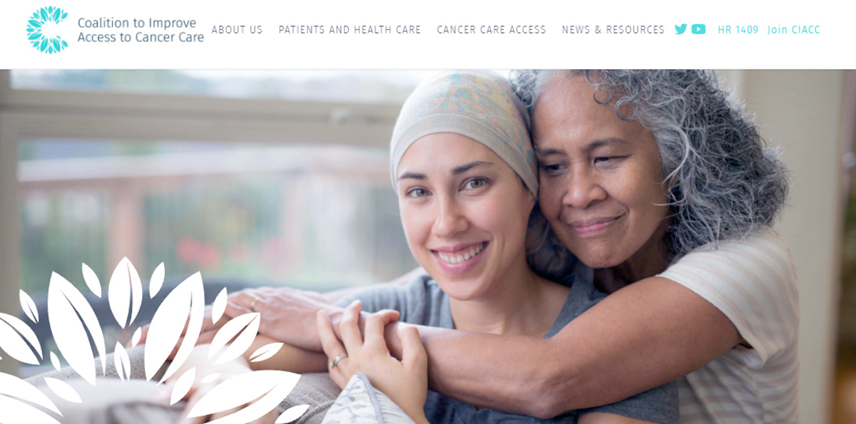 Coalition to Improve Access to Cancer Care Logo with mother daughter