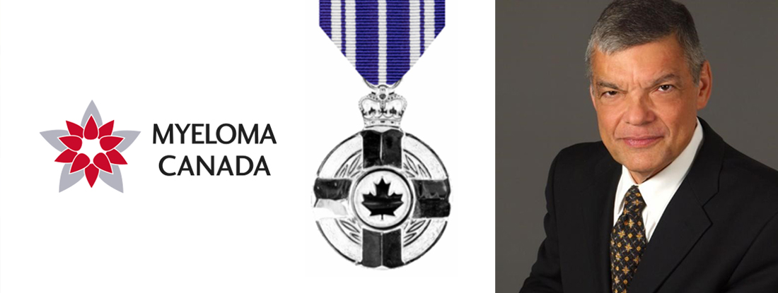 Aldo Del Cal pictured with Myeloma Canada logo