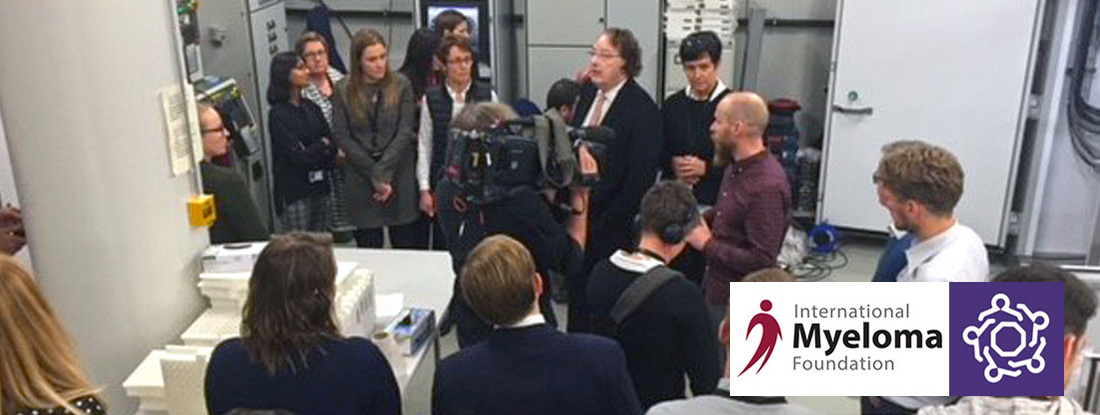iStopMM lab with Dr. Brian G.M. Durie and lab technicians