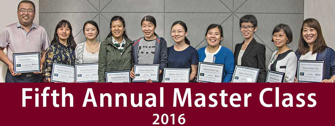 Fifth Annual Master Class 2016 text overlaid on image of participating Chinese Hematologists