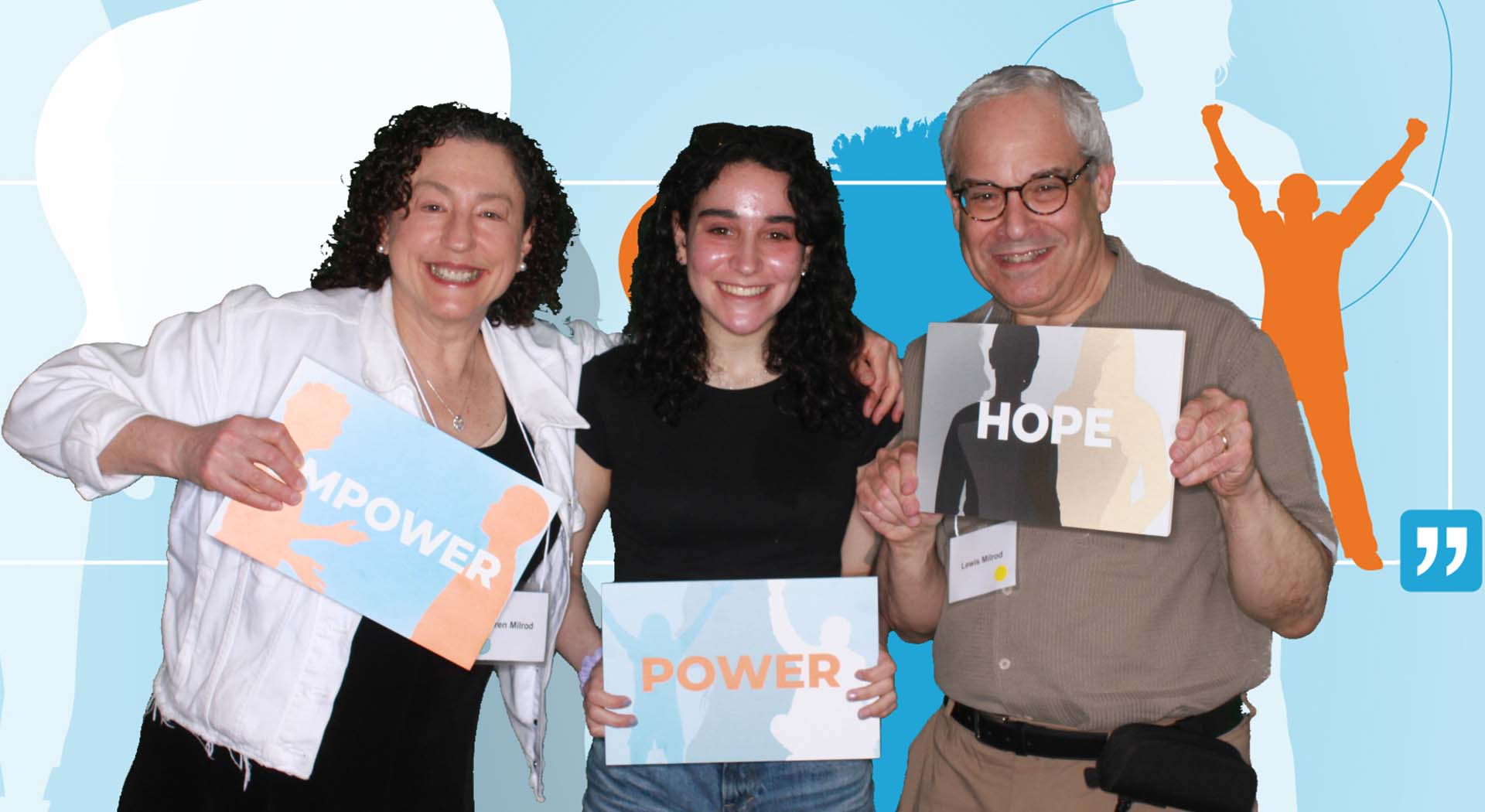 Boca Raton Patient and Family Seminar attendees pose in front of greenscreen