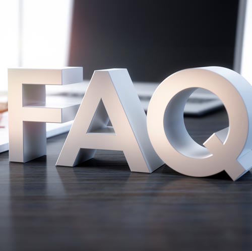 FAQ on desk 