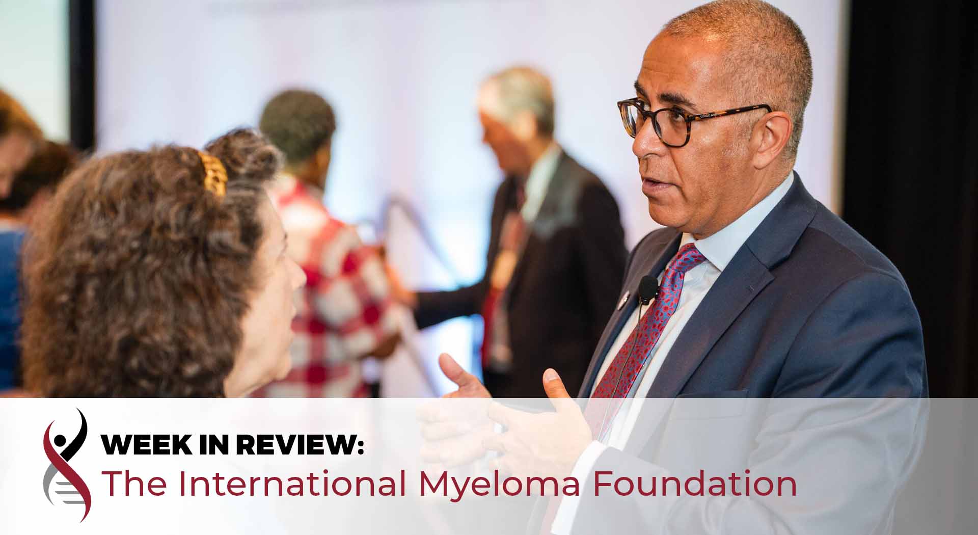 Dr. Joseph Mikhael and a patient 