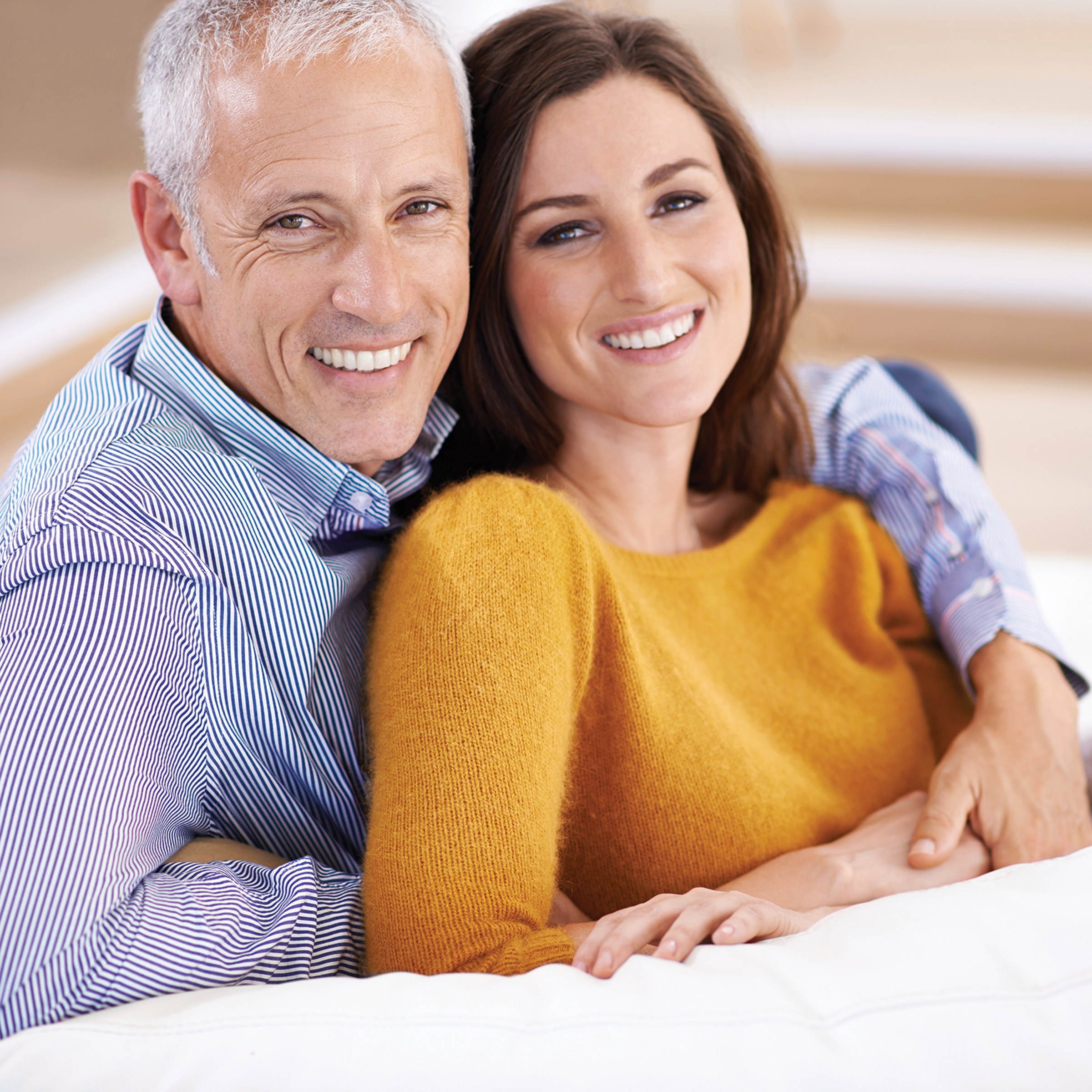 couple portrait shot close up
