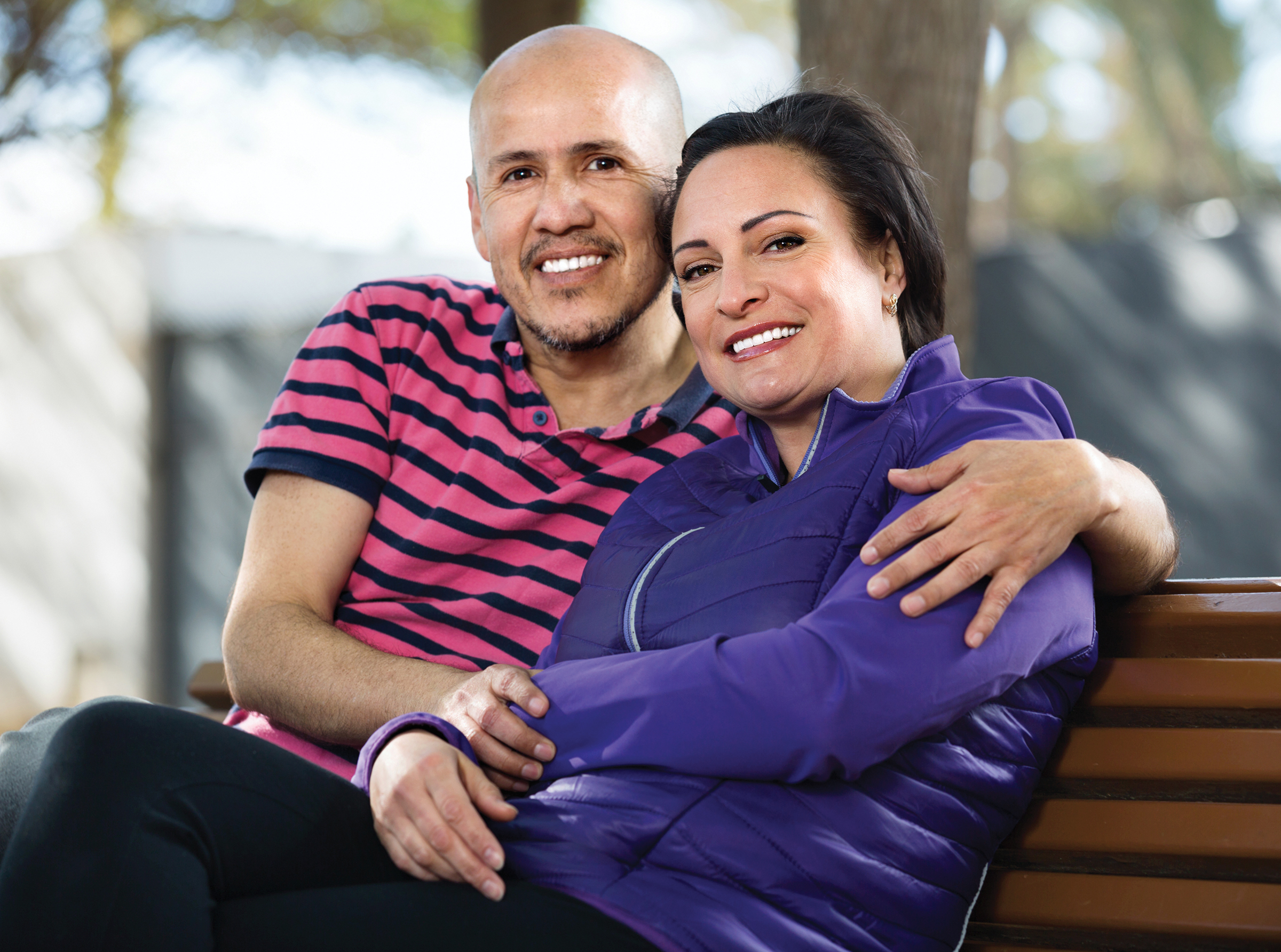 couple on bench