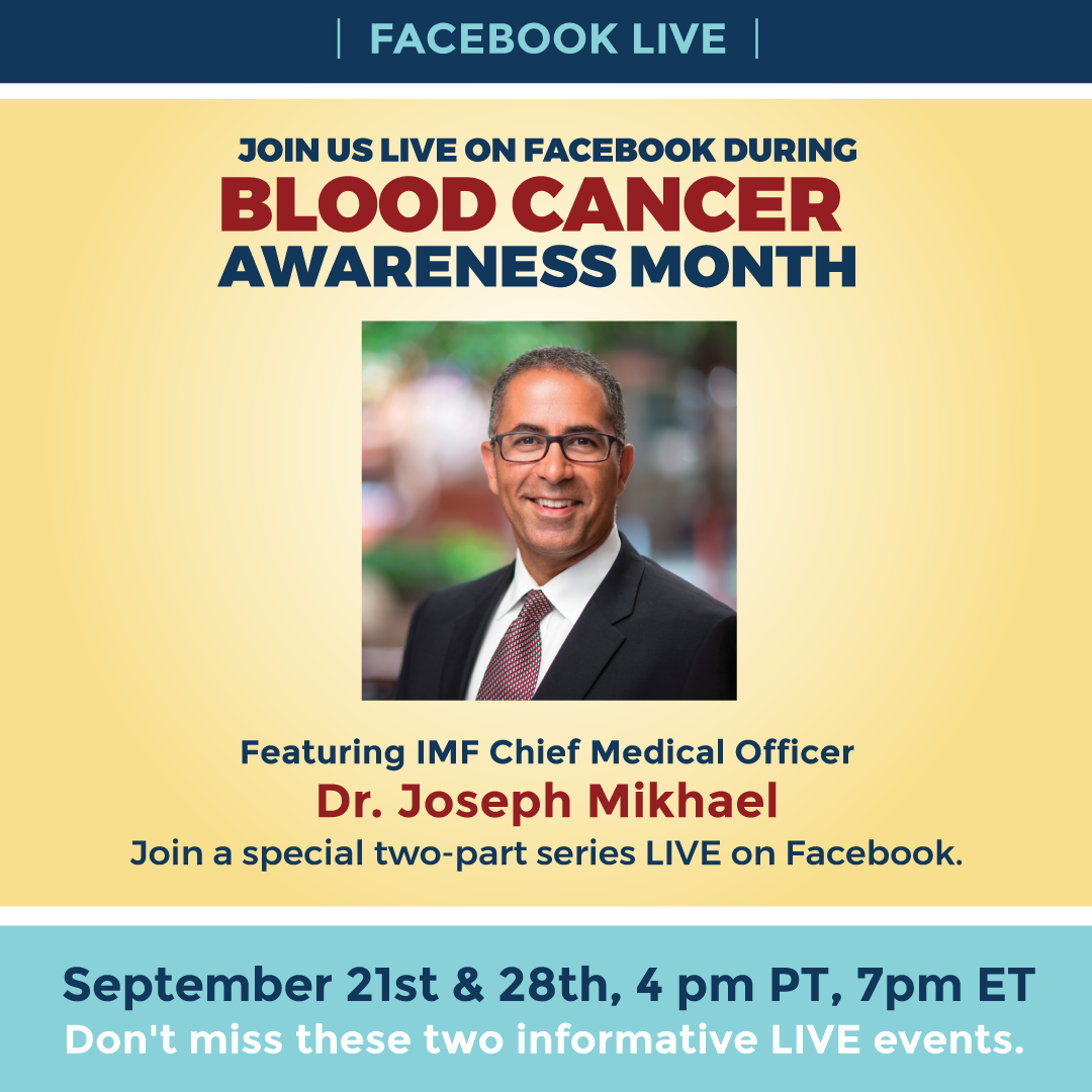 Join Dr. Joseph Mikhael on September 21st at 4pm
