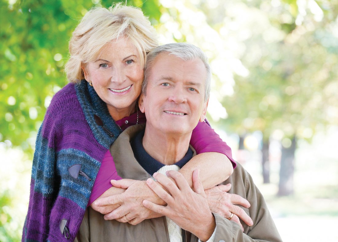 elderly couple photo