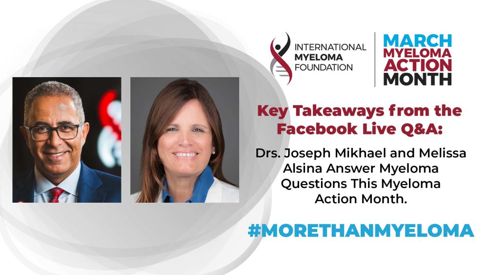 Drs. Joseph Mikhael and Melissa Alsina on Key Takeaways for a Facebook Live