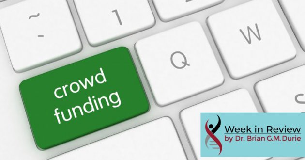 computer keyboard with crowdfund button