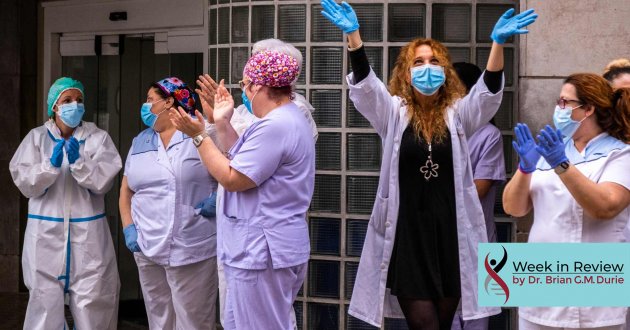 nurses celebrating