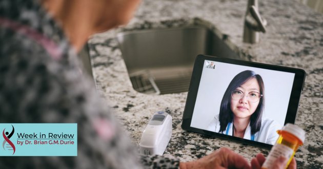 a patient is talking to a doctor virtually