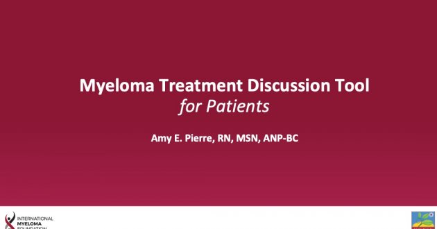 Treatment Discussion Tool for Patients