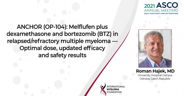 ASCO 2021  Melflufen plus dexamethasone and bortezomib in relapsed/refractory multiple myeloma