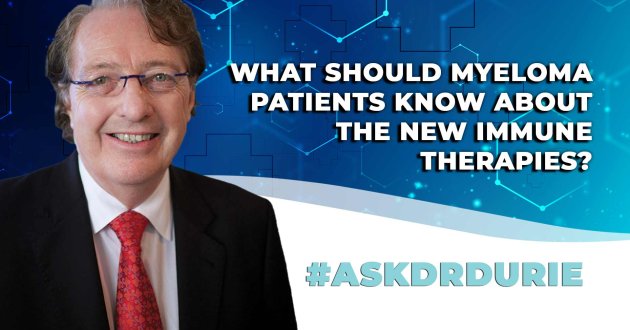 New immune therapies for myeloma patients 