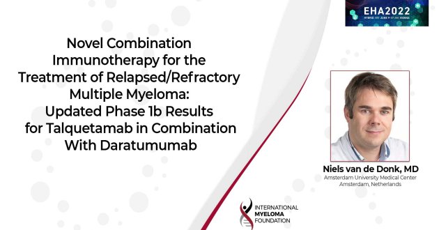 Updated Phase1B Results for Talquetamab in Combination with Daratumumab Presented at EHA 2022