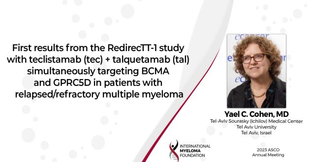 ASCO 2023: Dr Yael Cohen presents results of the RedirecTT-1 clinical trial