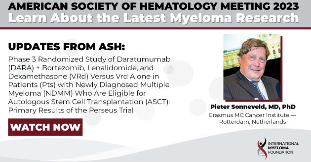Phase 3 Randomized Study of Daratumumab (DARA) + Bortezomib, Lenalidomide, and Dexamethasone (VRd) Versus Vrd Alone in Patients (Pts) with Newly Diagnosed Multiple Myeloma (NDMM) Who Are Eligible for Autologous Stem Cell Transplantation (ASCT): Primary Results of the Perseus Trial
