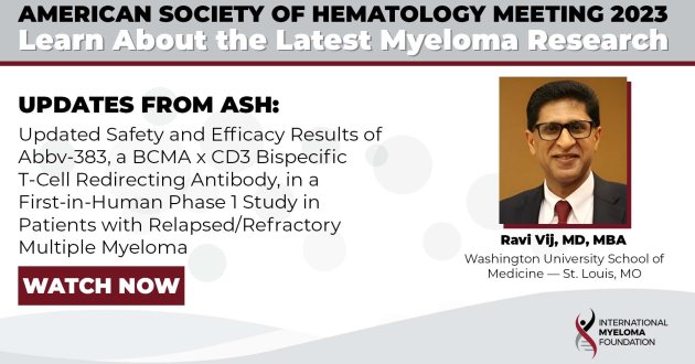 Updated Safety and Efficacy Results of Abbv-383, a BCMA x CD3 Bispecific T-Cell Redirecting Antibody, in a First-in-Human Phase 1 Study in Patients with Relapsed/Refractory Multiple Myeloma