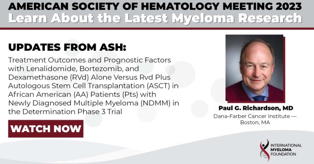 Treatment Outcomes and Prognostic Factors with Lenalidomide, Bortezomib, and Dexamethasone (RVd) Alone Versus Rvd Plus Autologous Stem Cell Transplantation (ASCT) in African American (AA) Patients (Pts) with Newly Diagnosed Multiple Myeloma (NDMM) in the Determination Phase 3 Trial