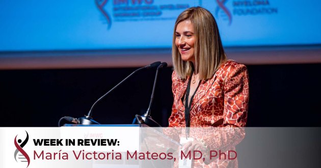 Dr. Maria V. Mateos at podium