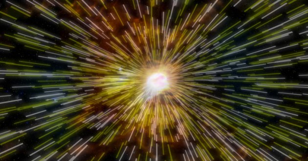 Colorful abstract image representing the'Big Bang'