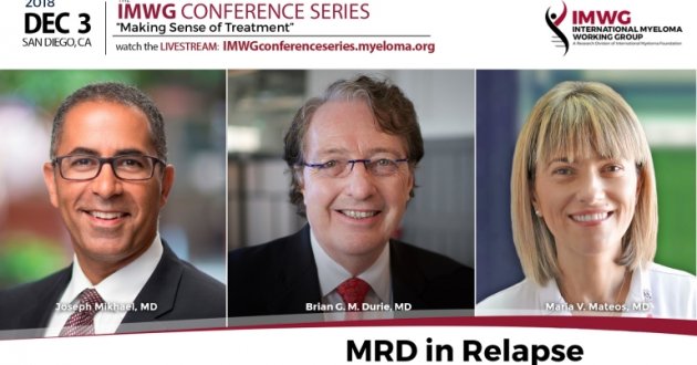 Dr. Brian Durie, Dr. Joseph Mikhael and Dr. Maria Victoria Mateos