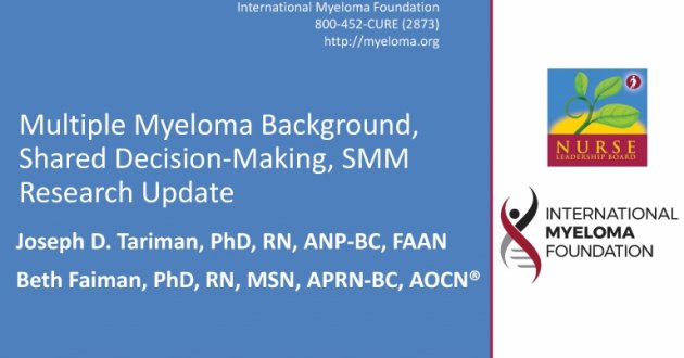 NLB 2018: Multiple Myeloma Background, Shared Decision Making, and Smoldering Update