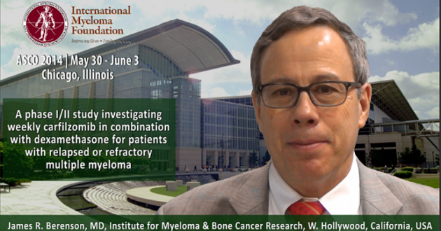James R. Berenson, MD at ASCO convention 2014