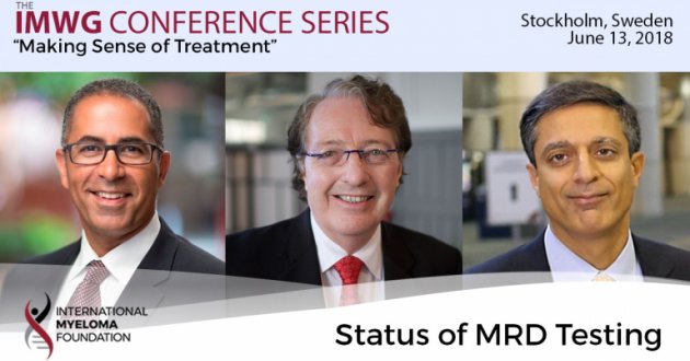 Dr. Brian Durie moderates discussion about the status of minimal residual (MRD) testing with Dr. Joseph Mikhael and Dr. Sagar Lonial