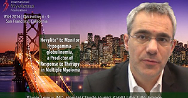 Dr. Xavier Leleu at ASH convention 2014