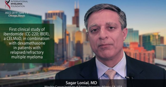 title card for Dr. Lonial's ASCO abstract