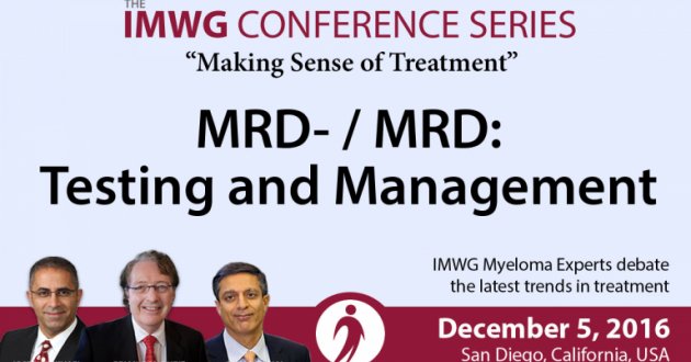 MRD Discussion at the 58th Annual ASH Meeting in San Diego, California