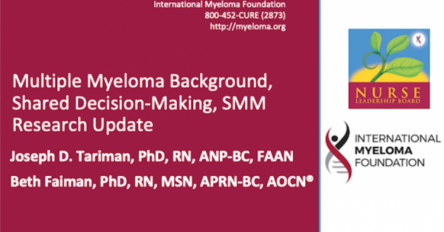 Oncology Nursing Society, Multiple Myeloma Background