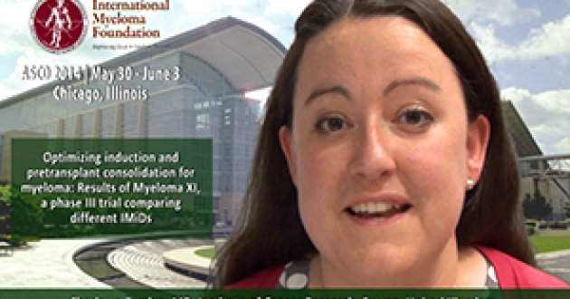 Charlotte Pawlyn, MD at ASCO convention 2014