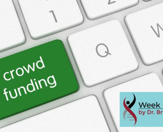 computer keyboard with crowdfund button