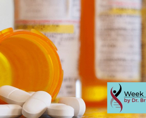 Medication spills out of a prescription container