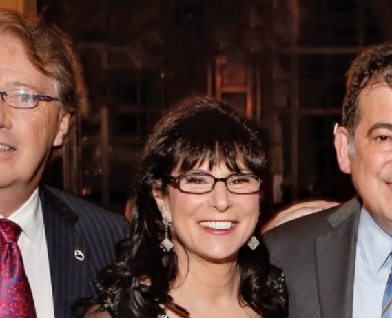 Brian G.M. Durie, MD; Susie Durie,  IMF President and CEO; Michael Katz deceased multiple myeloma patient