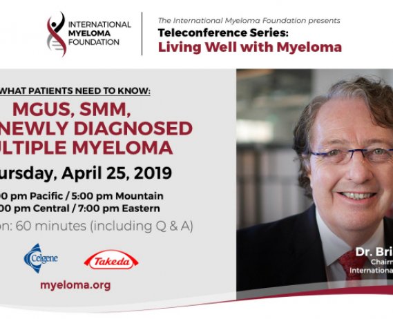 Living Well teleconference banner and Dr. Durie's picture.
