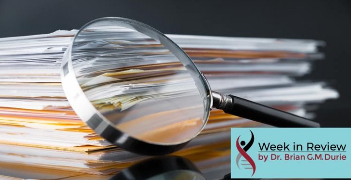 File folders with a magnifying glass