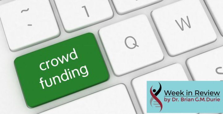 computer keyboard with crowdfund button