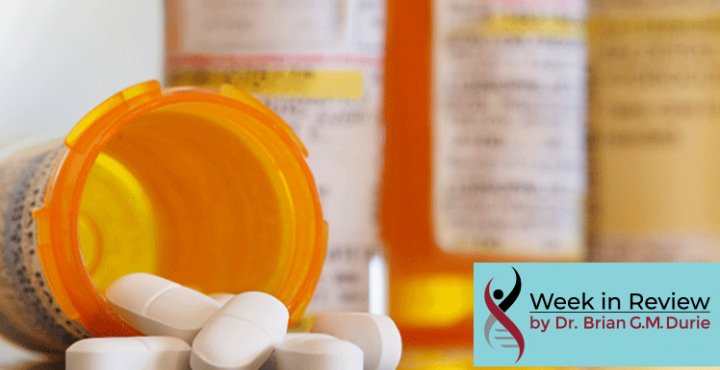 Medication spills out of a prescription container