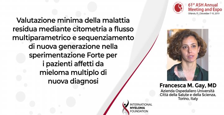 Dr. Francesca Gay ASH 2019