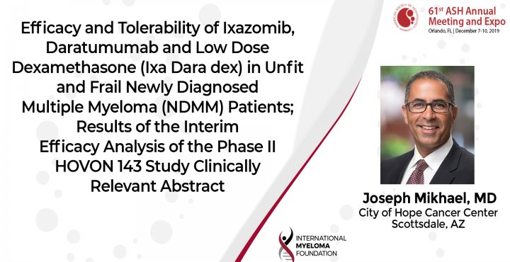 Title card for Dr. Mikhael interview at ASH 2019
