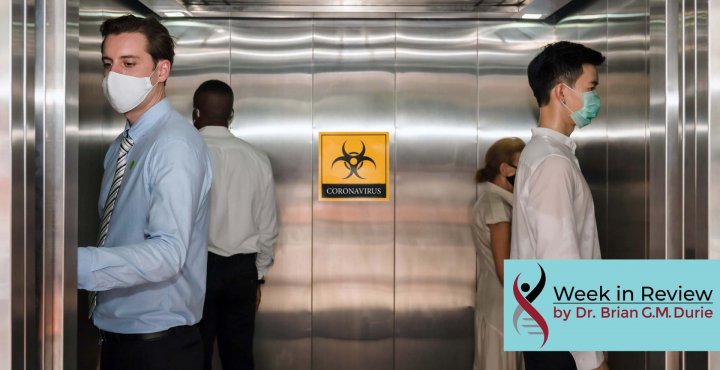 people on elevator after covid 19