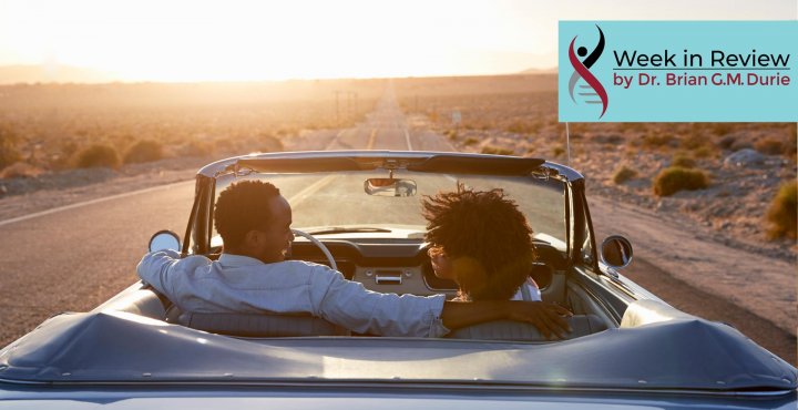 blog couple driving into sunset