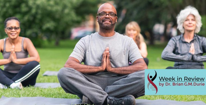 People Meditating Outdoors