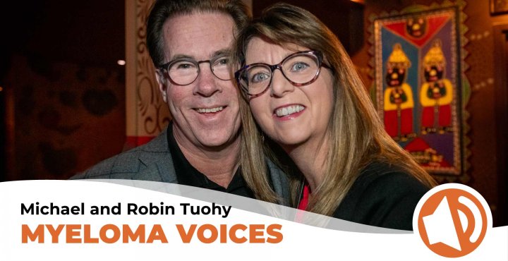 Michael and Robin Tuohy pose during the takeda Myeloma Action Month initiative