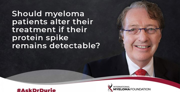Ask Dr. Durie Blog: protein spike detectable