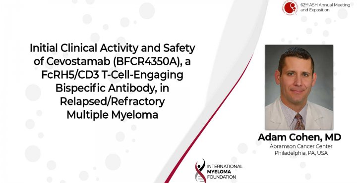 Cevostamab Dr. Adam Cohen ASH 2020